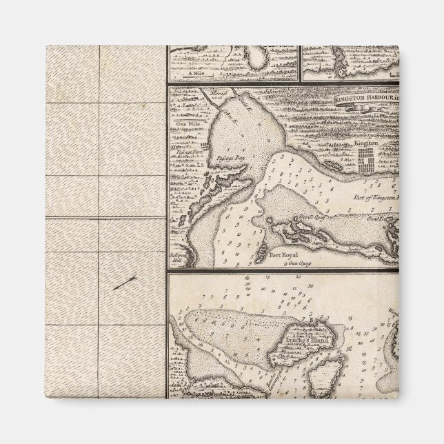 A Karta i det brittiska imperiet i Amerika Lakan 1 Magnet (Framsidan)