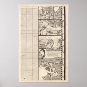 A Karta i det brittiska imperiet i Amerika Lakan 1 Poster