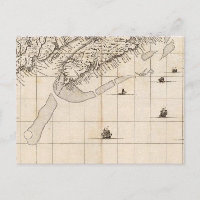 A Karta i det brittiska imperiet i Amerika Lakan 7 Vykort (Framsida)