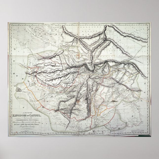 A Karta i Kungariket Kabul Poster (Framsidan)
