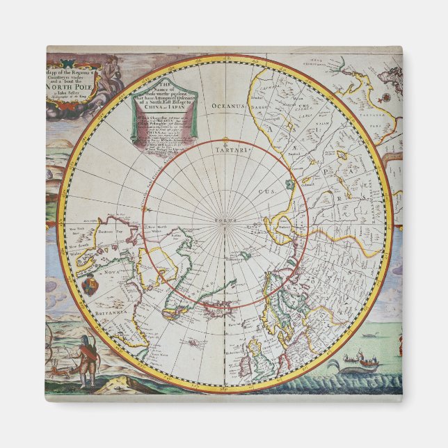 A Karta i Nordpolen Magnet (Framsidan)