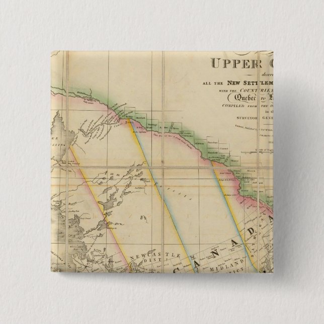 A Karta i provinsen Upper Canada Knapp (Framsida)