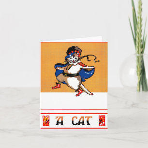 A Katt Anteckningskort