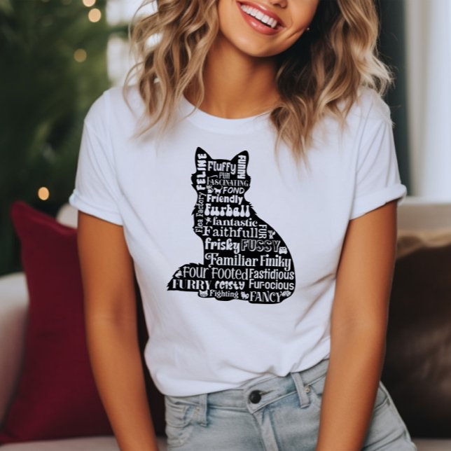 A Katt av Ord T Shirt (Skapare uppladdad)