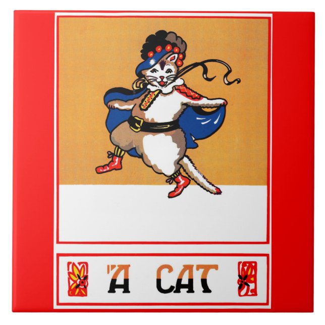 A Katt Kakelplatta (Framsidan)