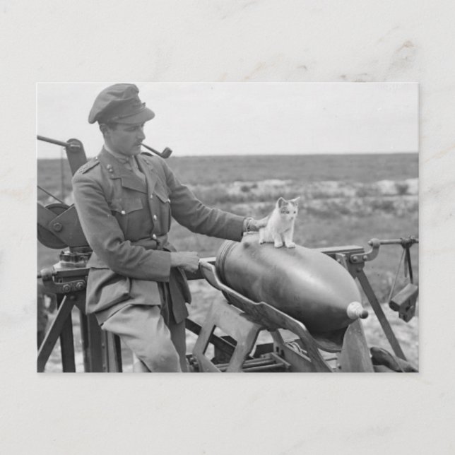 A Kattunge vid Krig Vykort (Framsida)