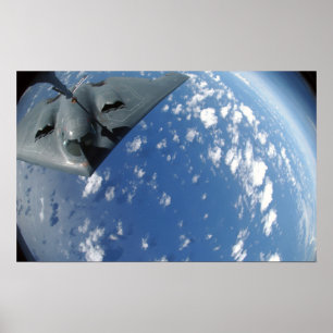 A KC-135 Stratotanker tar emot B-2-andan Poster