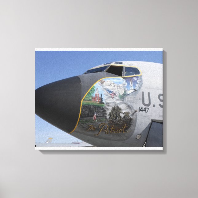 A KC-135 Stratotankershow patriotic näsa Canvastryck (Framsida)
