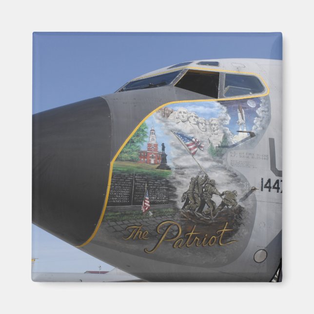 A KC-135 Stratotankershow patriotic näsa Magnet (Framsidan)
