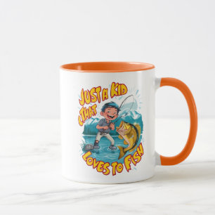 A Kids Fishing Passion Mugg