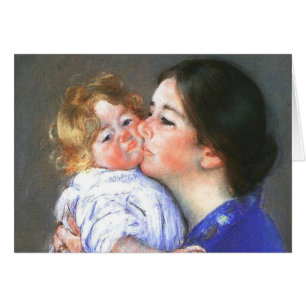 A Kiss for Baby Anne, Mary Cassatt Hälsningskort
