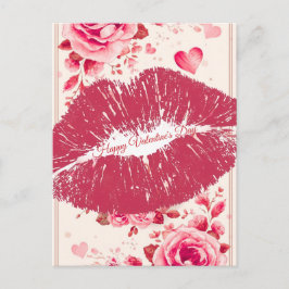A Kiss For You on a Valentine's Day Helg Vykort