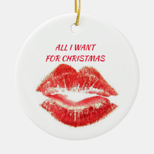 A KISS/GOD JUL PÅ ANDRA SIDOR JULGRANSPRYDNAD KERAMIK