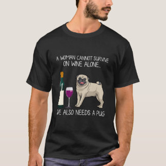 A Klarar Inte Överleva På Endast Vin Hon Behöver O T Shirt