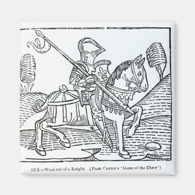 A Knight, från Caxtons "Chess-spel" Magnet (Framsidan)