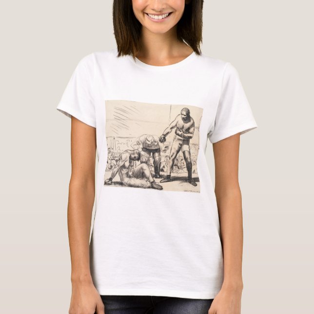 A Knock Down - George Bellows - c1917 T Shirt (Framsida)