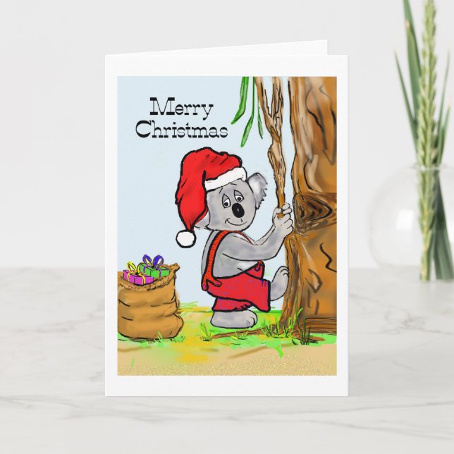 A Koala God jul Helgkort (Framsida)