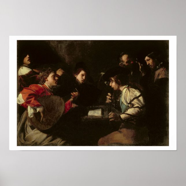 A-konsert, 1610-20 (olja på arbetsyta) poster (Framsidan)