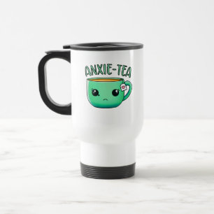 A kopp i Anxie-Tea Anxiety Tea Pun