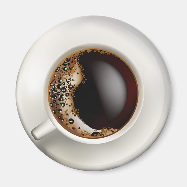 A Kopp i Black Coffee Magnet (Framsidan)