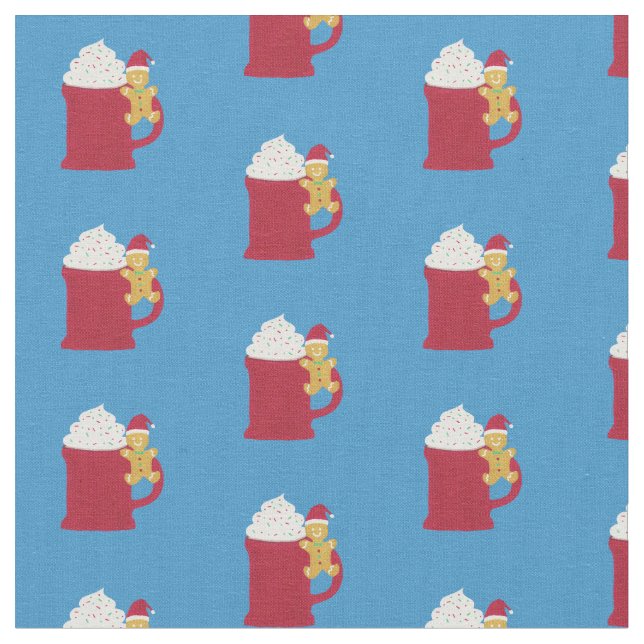 A KOPP i GOD JUL Tyg (Närbild)