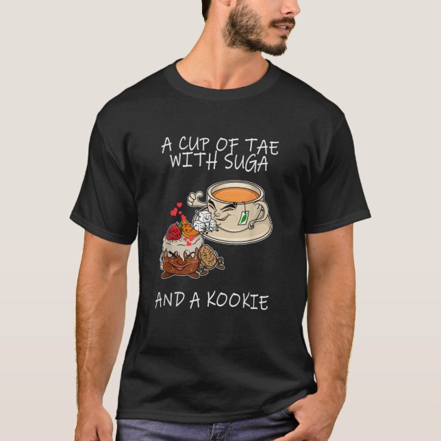 A Kopp i Tae Suga och en kookie-nyfiken Älskare T Shirt (Framsida)