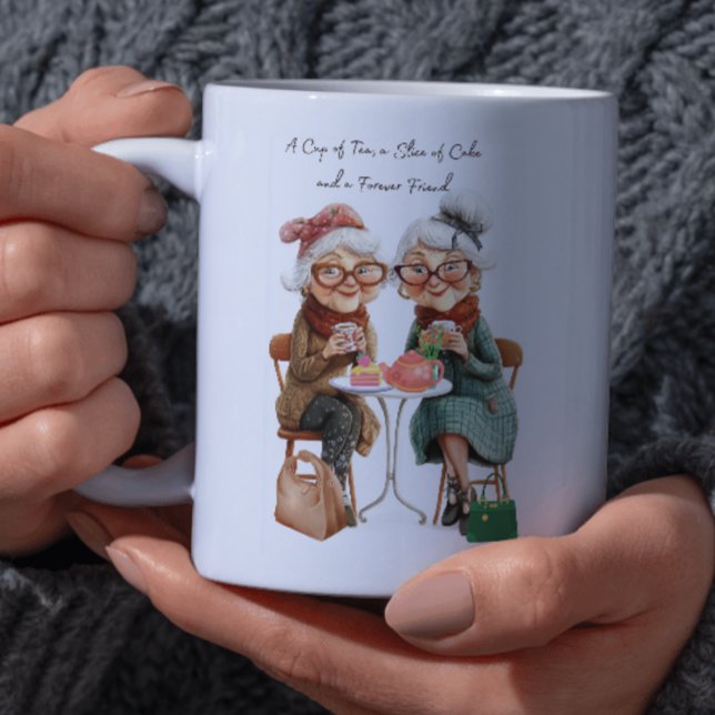 A Kopp i Tea, en bit kummel och en vän (Forever Friends Tea Time Mug
A Cup of Tea, a Slice of Cake and a Forever Friends)
