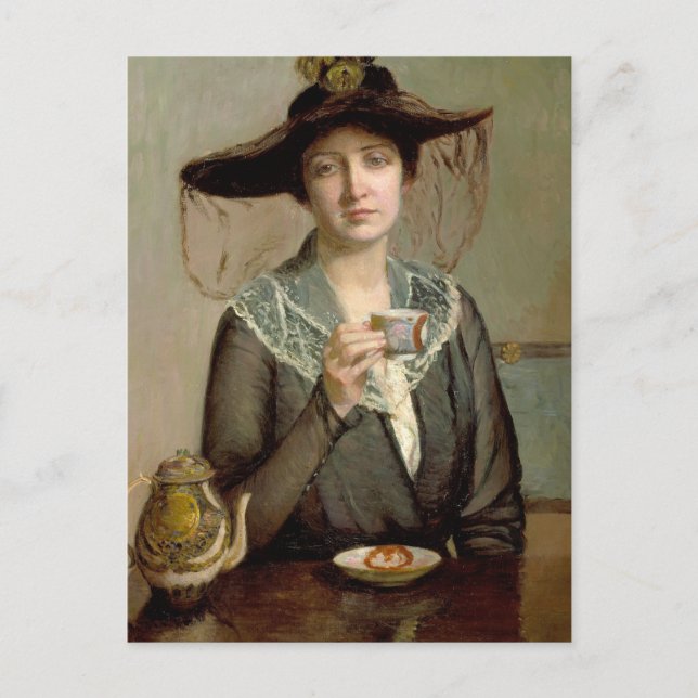 A Kopp i Tea | Lilla Cabot Perry Vykort (Framsida)