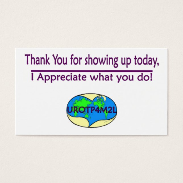 A-kort 2 visitkort (Framsidan)