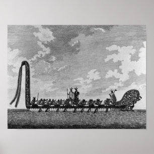 A Krig Canoe Nya Zeeland Poster