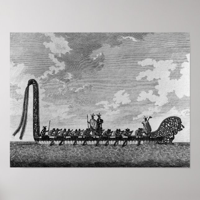 A Krig Canoe Nya Zeeland Poster (Framsidan)
