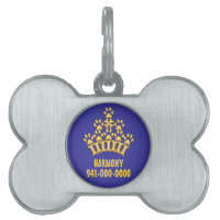 A Krona för all Hundar Pet-tagg