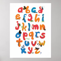 A Kryp Collection Alphabet Children Wall Art