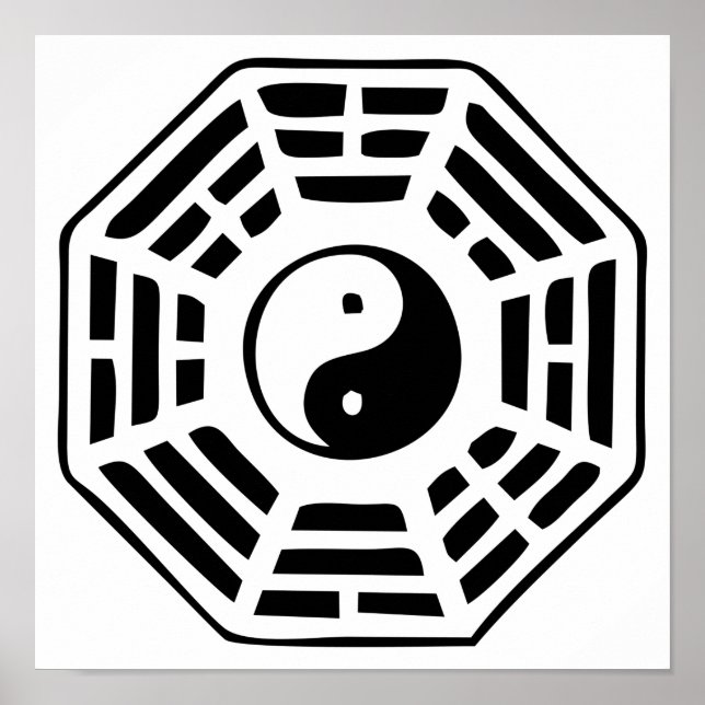 a Kua Bagua Symbol Poster (Framsidan)