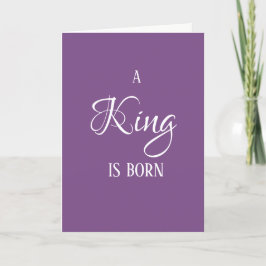 A Kung är Born-julkortet Helgkort