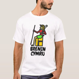 A kung och Welsh text brenin cymru T Shirt