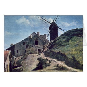 A Kvarn i Montmartre, 1840-45 Hälsningskort