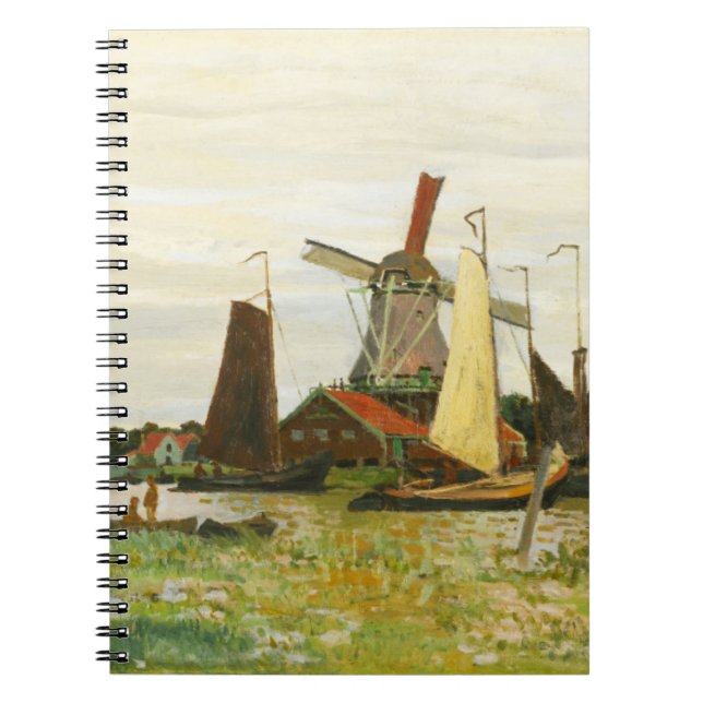 A Kvarn vid Zaandam Claude Monet Anteckningsbok (Framsidan)