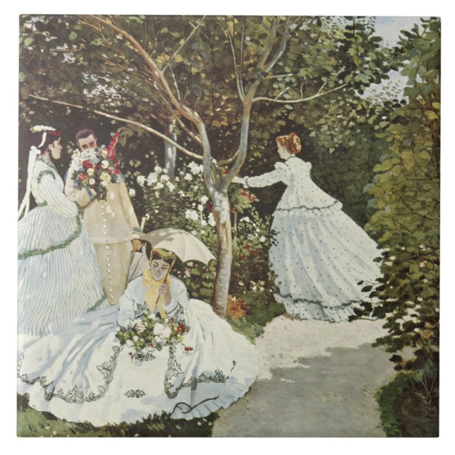 A Kvarn vid Zaandam Claude Monet Kakelplatta (Framsidan)