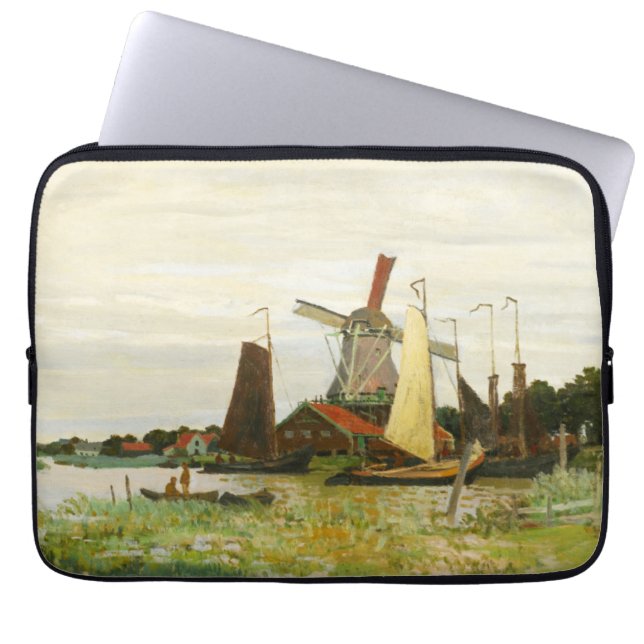 A Kvarn vid Zaandam Claude Monet Laptop Fodral (Framsidan)