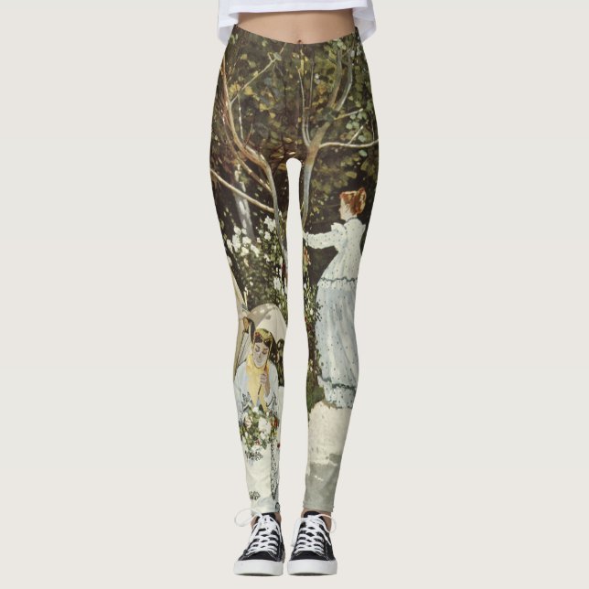 A Kvarn vid Zaandam Claude Monet Leggings (Framsida)