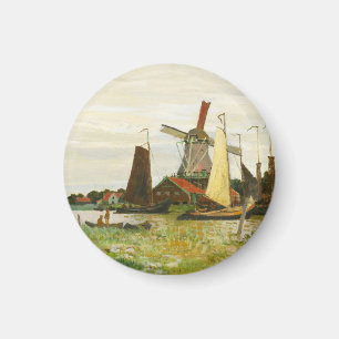 A Kvarn vid Zaandam Claude Monet Magnet