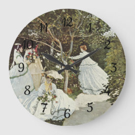 A Kvarn vid Zaandam Claude Monet Stor Klocka