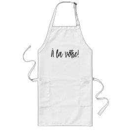 À la vôtre (Cheers) Fransk Chef's Apron Långt Förkläde