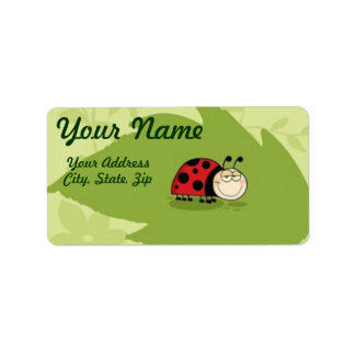 A Ladybug Adressetikett