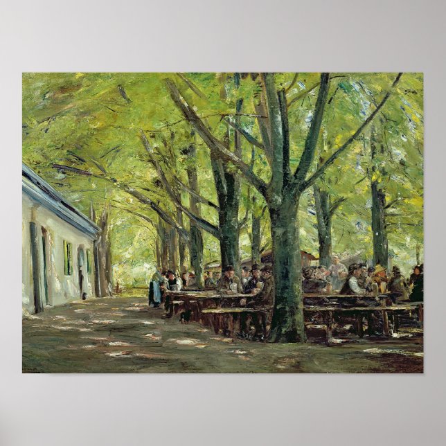 A Land Brasserie, Brannenburg, Bayern, 1894 Poster (Framsidan)