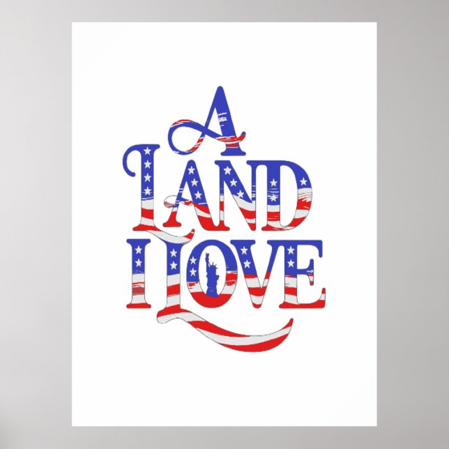 A land i kärlek poster (Framsidan)