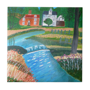 A Land Stream Kakelplatta