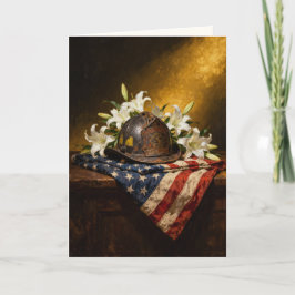 "A Last Salute, Given in Silence" Sympathy Kort