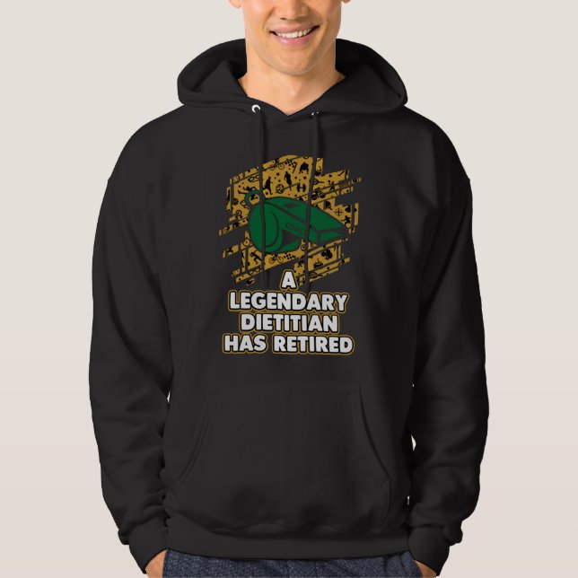 A Legendary Dietitian Has Retired  Weight Loss Coa Hoodie (Framsida)